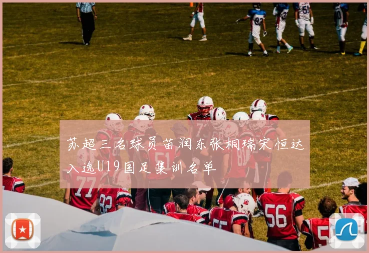 苏超三名球员苗润东张桐瑞宋恒达入选U19国足集训名单